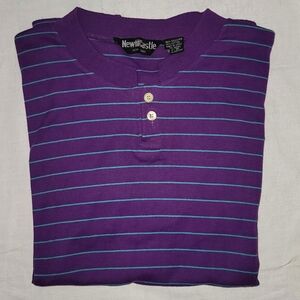 New Castle purple and teal shirt Sz XL